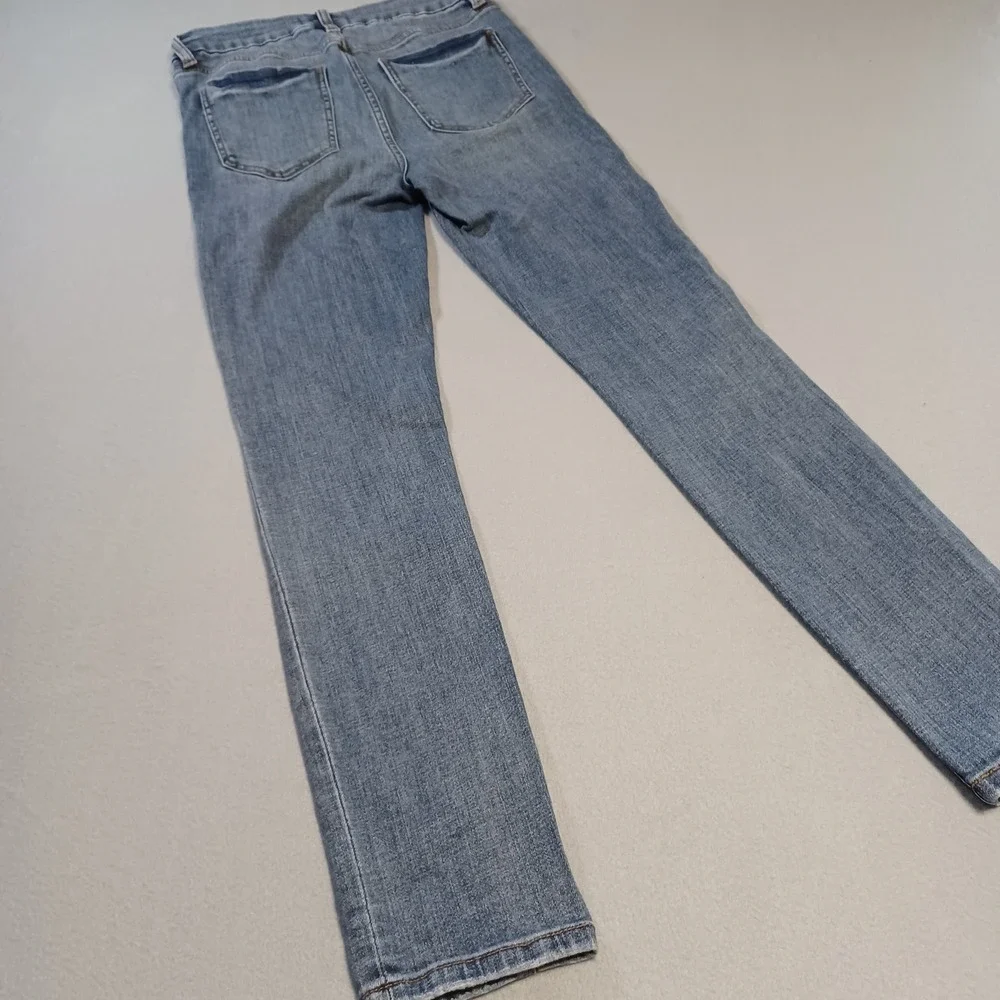 Studio Blue Skinny Jeans Womens 27 Medium‎ Wash Distressed Stretch S57011CRF